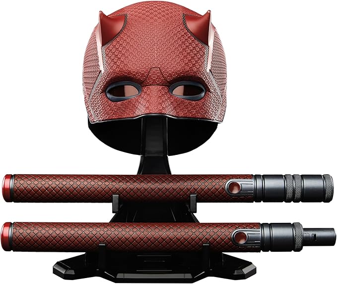 Marvel Legends Series, Daredevil: Born Again, Mascara Premium para Juego de rol y bastón de Combate