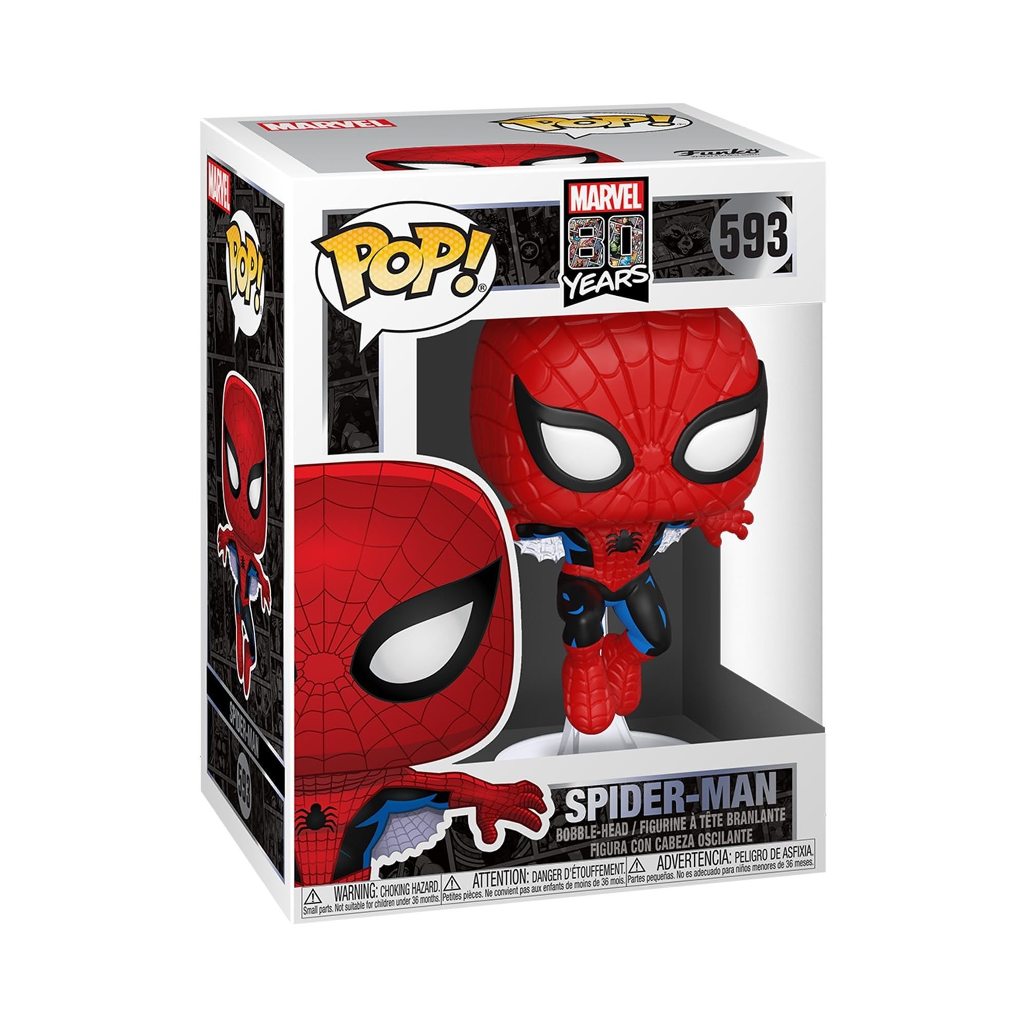 Funko Pop! Aniversario 80 de Marvel - Primera Aparición de Spider-Man