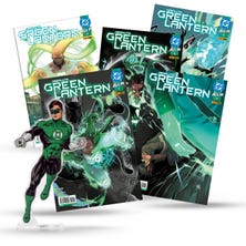 Pack Absolute Green Lantern 1-5 con su figura acrílica