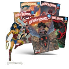 Pack Absolute Wonder Woman 1-5 con figura acrílica