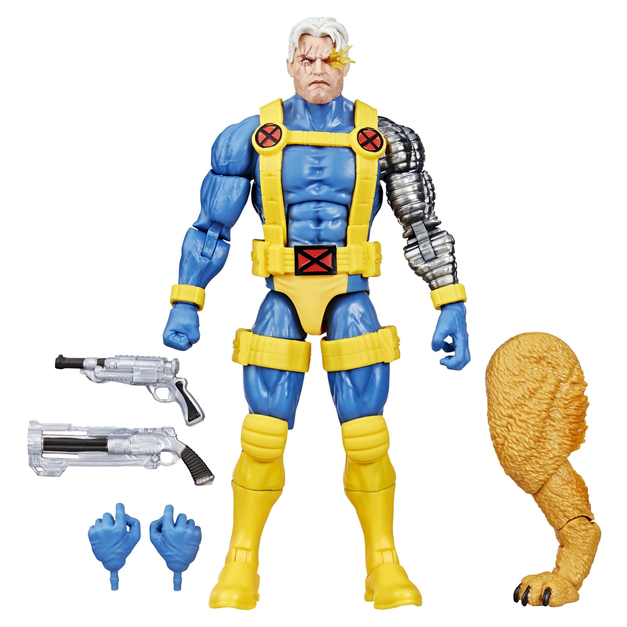 Serie Leyendas de Marvel Figura de Acción Coleccionable de Cable de 6 Pulgadas con Parte de Construye-una-Figura